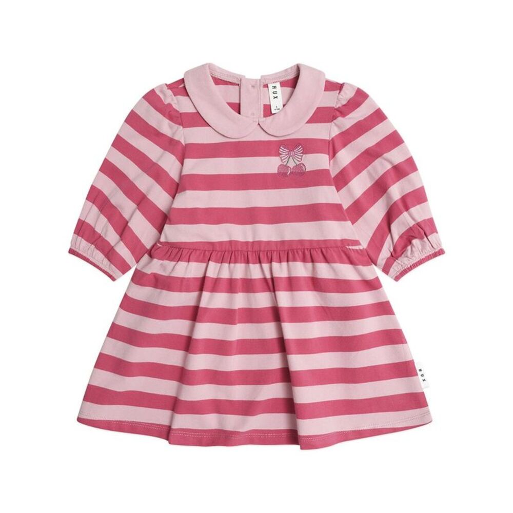 Huxbaby Girls Cherry Pie Puff Sleeve Dress, Red